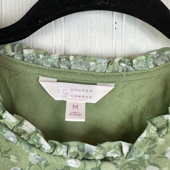 LC Lauren Conrad Green Sleeveless top size‎ Medium - Picture 4 of 5